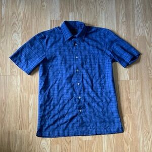 BLUE PLAID Button-down shirt - Men's Size S